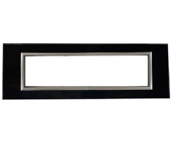 Onesto Matrix BGT-MXC-1008 8 Lever Black Glass & Titanium Bezel Cluster + Box