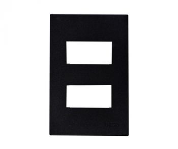 Onesto Matrix BK-MXG-2002W 4 x 2 2 Lever Wide (1+1) Yoke Only Vertical Black