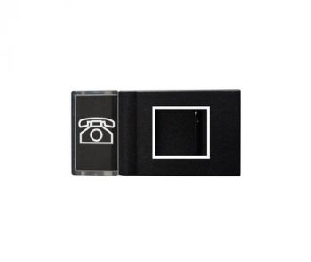 Onesto Matrix BK-MXM-001TEL Telephone, RJ11 Small Module Black