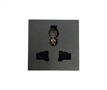 Onesto Matrix BK-MXM-MFS 16A Single Multi-Function Unswitched Socket Medium Module Black
