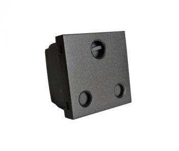 Onesto Matrix BK-MXM-P001U 16A Single Unswitched Socket Medium Module Black