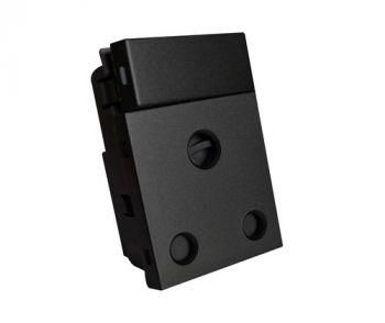 Onesto Matrix BK-MXM-P001V 16A Single Switched Socket Large Module Outlet Vertical Black