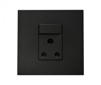 Onesto Matrix BK-MXP-4001V 16A Single Switched Socket 4 x 4 Outlet Vertical Black