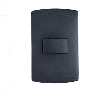 Onesto Trinity BK-TS2012 4X2 16A 1 Lever 2 Way Switch Black Graphite