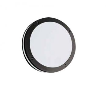 Olite BL155A Black Ip54 2 X E27 Cfl Aluminium Fitting