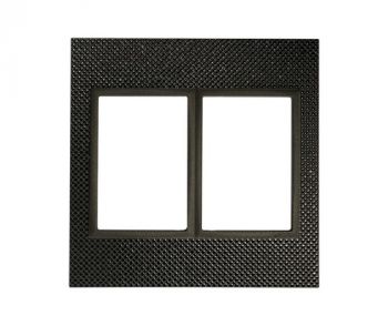 Onesto Matrix MERCURIO-4002-B 4 x 4 1+1 Lever Yoke Filo Mercurio & Black Bezel