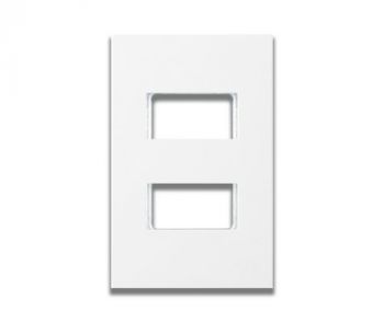 Onesto Matrix MXG-2002W 2 Lever 4 X 2 Vertical Wide (1+1) Yoke Only White