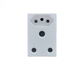 Onesto MXM-P001EUU 2 x 16A 1 X Slimline Socket Module (New Za Plug Socket) 1 X Single Unswitched Socket Outlet Vertical Large Module - Monoblock