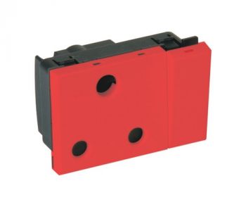 Onesto MXM-PD001 16A Single Switched Socket Outlet Horizontal Large Module Dedicated-Red
