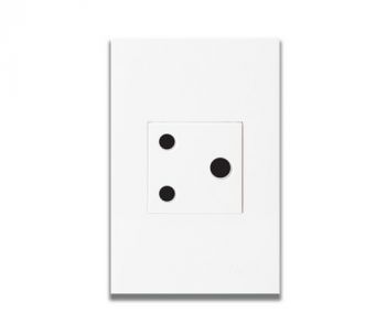 Onesto Matrix MXP-2001UN 4 x 2 16A Single Unswitched Socket Outlet 2 x Small White
