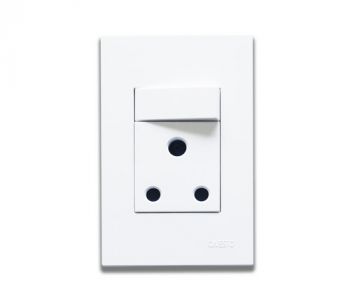 Onesto Matrix MXP-2001V 4 x 2 16A Single Switched Socket Outlet Vertical Large White