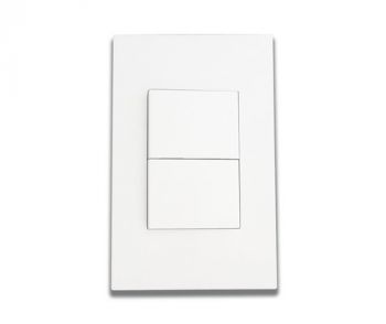 Onesto Matrix MXS-2021B 4 x 2 16A 2 Lever 1 Way Wide Rocker Medium Switch White