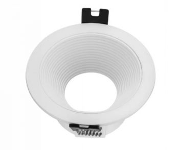 Olite OL-01175A-W White Round Anti Glare Non-Adjust Deep D/Light Only