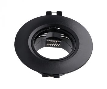 Olite OL-1255-B Black Round Non-Adjustable Downlight Only