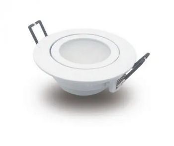 Olite OL-924-W-C 6W White Adjust Downlight With 2 Pin Cw Lamp And Conn. Block