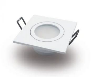 Olite WYN-OL-925-W-C 6W White Adjust Downlight With 2 Pin Cw Lamp And Conn. Block