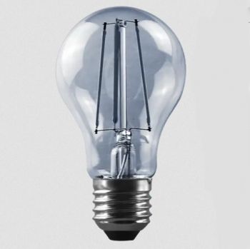 MCE Electric OL-A60-8W-D-GY Led Dimmable Grey Straight Filament Bulb Warm White