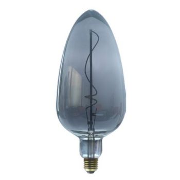 MCE Electric OL-C120-4W-D-GY Led Dimmable Grey Spiral Filament Bulb Warm White