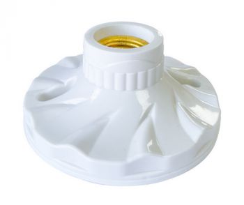 Onesto OL-E27-120-W E27 White Base Mount Lamp Holder