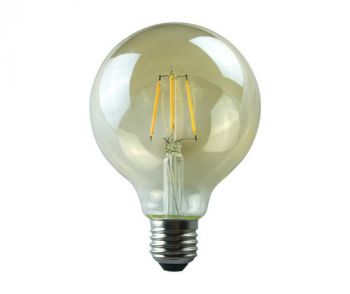 MCE Electric OL-G95-5W-D-GD Led Dimmable Gold Straight Filament Bulb Warm White