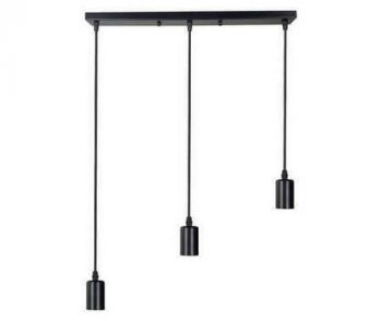 Olite OL-PEND-RECT-BK Hanging Pendant Light Black Rectangular E27