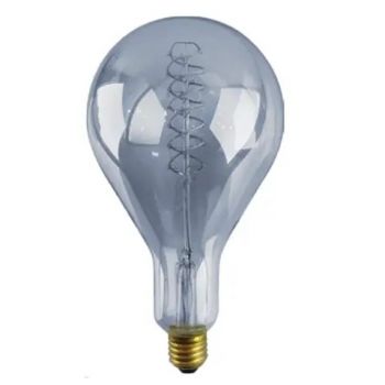 MCE Electric OL-PS40-4W-D-GY Led Dimmable Grey Spiral Filament Bulb Warm White