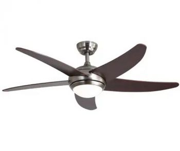 Onesto OLF-315SW Silenta5 Blade Ceiling Fan Sand/Nickel Incl 18Wled Lightandrem