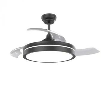 Olite OLF-3CCT-B Aquila Dual Circulation 55W Led 3 Blade Ceiling Fan Black 