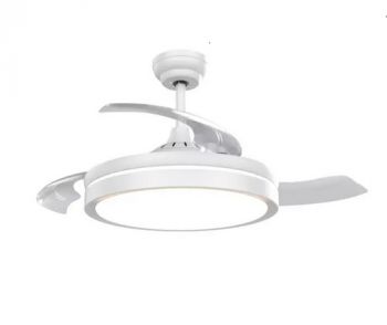 Olite OLF-3CCT-W Aquila Dual Circulation 55W Led 3 Blade Ceiling Fan White 