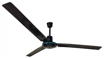 MCE OLF-ECO56-B Eco Ceiling Mount Fan With Robust Cast Iron Blades 65w Black