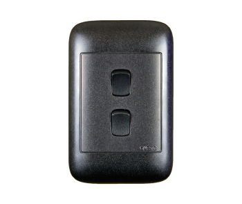Onesto Oracle ON2021BK 4X2 2Lever 1Way Black Switch