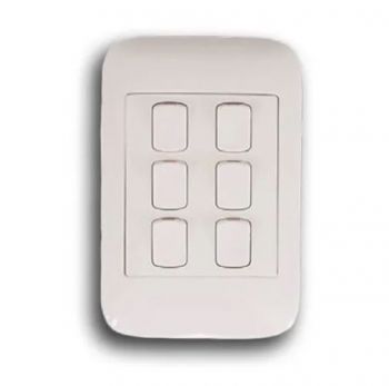 Onesto Oracle ON2061Y 4X2 6 Lever Yoke & Surround