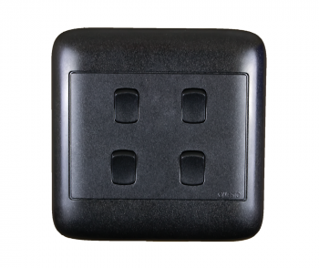 Onesto Oracle ON4041BK 4X4 4Lever 1Way Black Switch