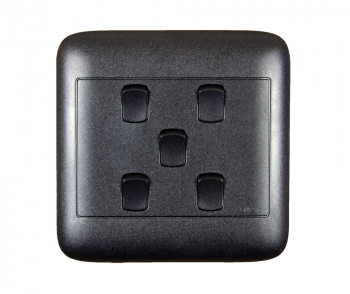 Onesto Oracle ON4051BK 4X4 5Lever 1Way Black Switch