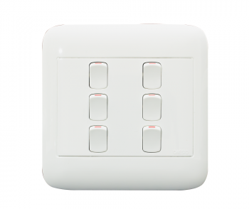 Onesto Oracle ON4061 4 X 4 6 Lever 1 Way Switch