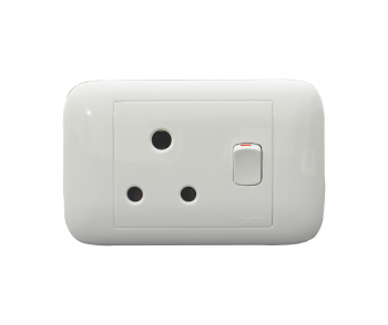 Onesto Oracle ONP2001 4X2 Single Switched Socket Horizontal