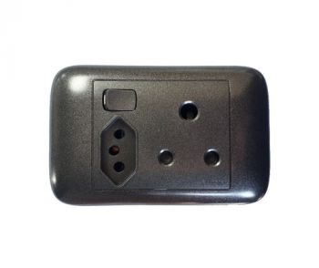 Onesto Oracle ONP2011BK 4X2 Single + New Za Switched Socket Black