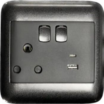 Onesto Oracle ONP4012ACBK RSA Switched + Type A USB + Type C USB Black
