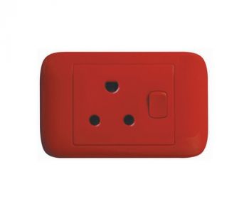 Onesto Oracle ONPD201 4X2 Red Dedicated Switched Socket