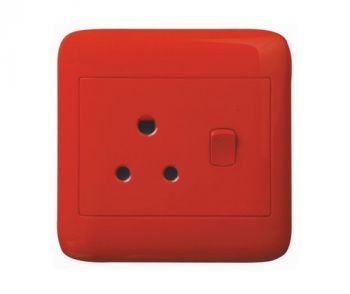 Onesto Oracle ONPD401 4X4 Red Dedicated Single Switched Socket