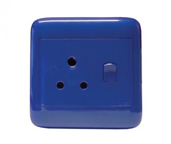 Onesto Oracle ONPD401BL 4X4 Blue Dedicated Single Switch Socket