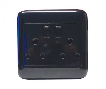 Onesto Oracle ONPD402BK 4X4 Black Dedicated Double Switch Socket