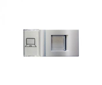 Onesto T-MXM-001DAT Data, RJ45 Small Module Titanium