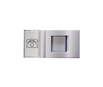 Onesto Matrix T-MXM-001TEL Telephone, RJ11 Small Module Titanium