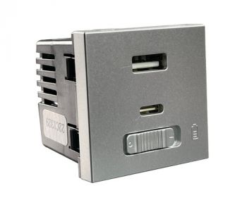 Onesto Matrix T-MXM-C001 1 X Usb Type-C With Quick Charge, 1 X 5V 3A Usb 3.0 Switched Module Titanium