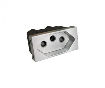 Onesto Matrix T-MXM-P001EU 16A Slimline Socket Small Module (New Za Plug Socket) Titanium