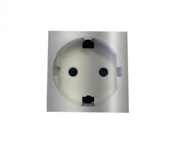 Onesto Matrix T-MXM-S001RSA 16A Single Unswitched Socket 2 x Small Module (Schuko Rsa Specification) Titanium