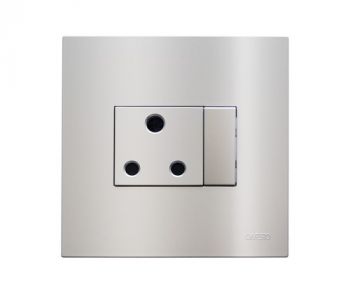 Onesto Matrix T-MXP-4001H 16A Single Switched Socket 4 x 4 Outlet Horizontal Titanium