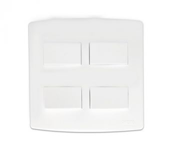 Onesto Trinity TS4041 4X4 16A 4 Lever 1 Way Switch White