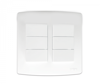 Onesto Trinity TS4061 4X4 16A 6 Lever 1 Way Switch White
